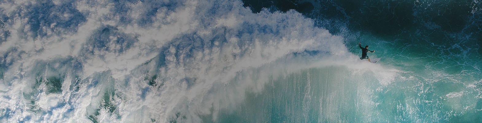 Surfer on a big wave